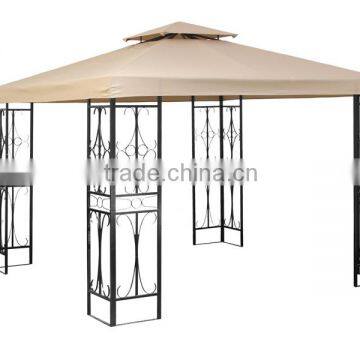 FG-123 3x3m metal outdoor gazebo with double roof