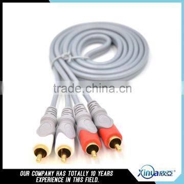 factory wholesale 2RCA Male to 2RCA Male A/V cable 1m,2m,3m,5m,10m