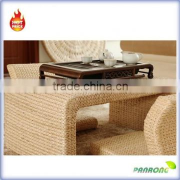 unique design environmental handmade natural fiber cornhusk tea table set