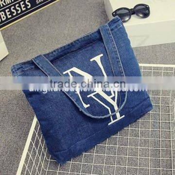 2015 the Latest Simple Design Promotional Denim Bag With Logo photo-4
