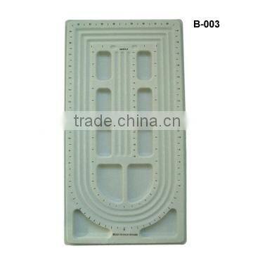 Bead board PVC material covered with flocking as your request