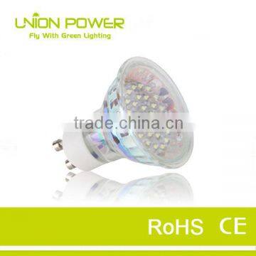 60LED Glass GU10 LED Lamp