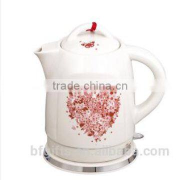 circular base rotates/360 degrees/ light bulb control electric ceramic kettle