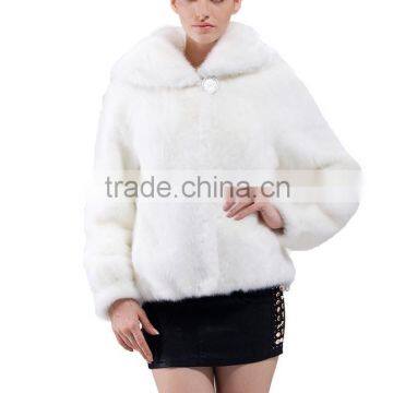 rex14036 cheap natural color rex Fur Coat