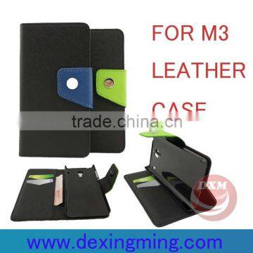 two color matching leather cases for xiaomi mi3 with wallet and card holders mobile phone accessories