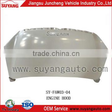 SUYANG FAW M80 metal engine hood auto parts china wholesale