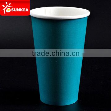 Paper disposable 400ml cups with lids