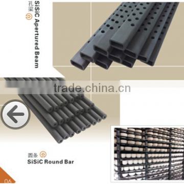 high quality Sisic Apertured beam,SiSic Round bar,SiSic Square bar for kiln