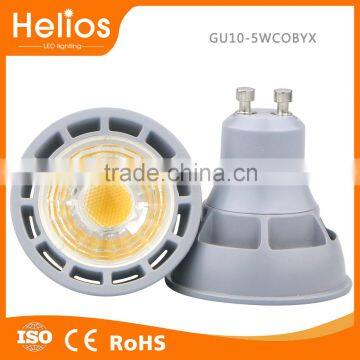 HL foshan factory good quality led lights gu10 cob led 5w spotlight 220V CE