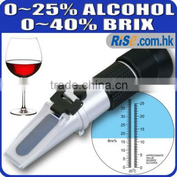 Grape 0-25% VOL 0-40% Alcohol Wine Brix Refractometer