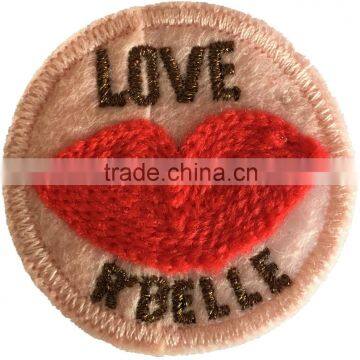 Chain Embroidery Chenille Towel Patch