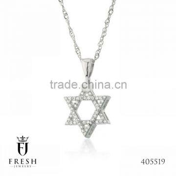 Fashion 925 Sterling Silver Necklace - 405519 , Wholesale Silver Jewellery, Silver Jewellery Manufacturer, CZ Cubic Zircon AAA