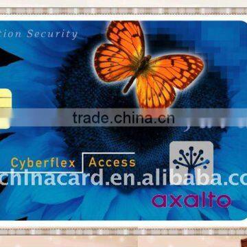 PVC contact smart chip card