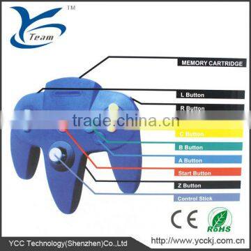 video game joystick for N64 with many colors made in China