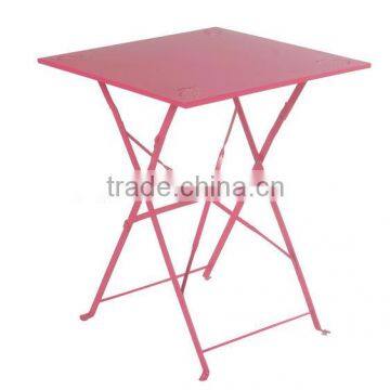 Metal frame pink folding outdoor patio table base legs made in China