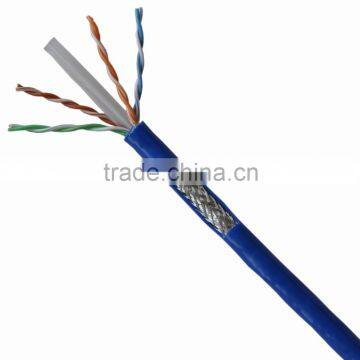 FTP SFTP- PVC 4*2* 0.57BC & CCA FTP CAT6 cable pass test 305M braiding cable