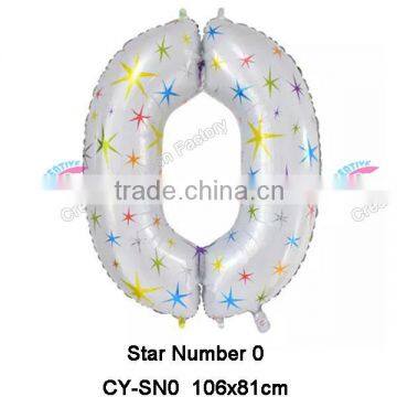 New Design 40Inch Star Number Balloon Helium Foil Balloon