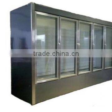 upright supermarket glass door freezer with 5 doors(SLD-3750FMW)