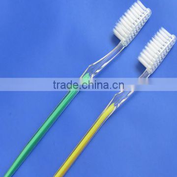 small plastic toothbrush one time use