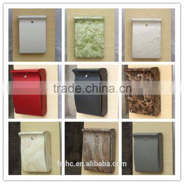 Foshan JHC-2001 Wall Mounted ABS Plastic Mailbox/Colurful Letterbox/Outside Lockable Postbox