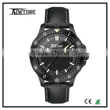 new design High Quality Waterproof Stainless Steel wrist watch,Genuine Leather watches men custom sport watch