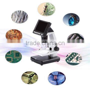 wholesale 500X 5 Mega Pixels 3.5 inch LCD Standalone Digital Microscope with 8 LEDs China factory