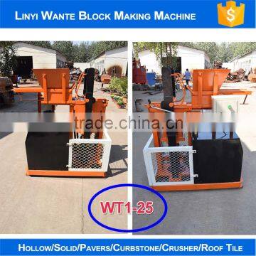Wante Machinery WT1-25 Compressed Earth Interlocking Clay Bricks Making Machine Price