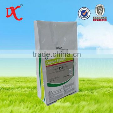 Customized 10kg sealed pe plastic bag packaging for captan/fungicide