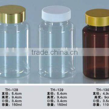 Factory 150ML Round Empty Mini Transparent Plastic PET Bottle