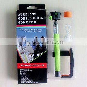 2014 Fashion Selfie Stick With bluetooth,Wireless Bluetooth Monopod For Mobile phone