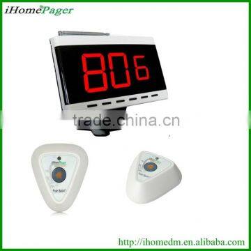 White wireless table calling system