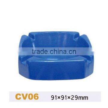 Wholesale custom square blue plastic melamine funny ashtray