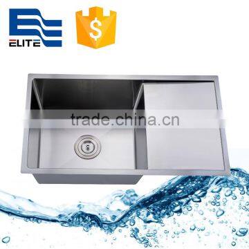 Handcrafted sink stainless steel kitchen sink with drainboard