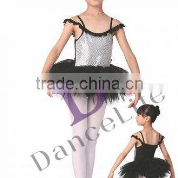 C2236 Girls Princess Ballet Tutu Dress, Kids Tutus Shiny Top Performance Ballet Tutu Ballet Dance Costumes photo-3