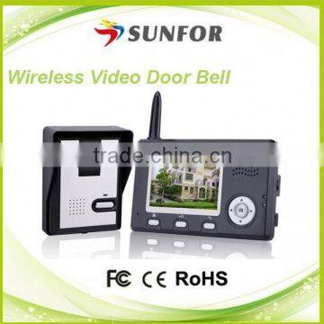 Alibaba hot sales 2.4GHz digital frequency hopping and encryption technology door viewer wireless video camera