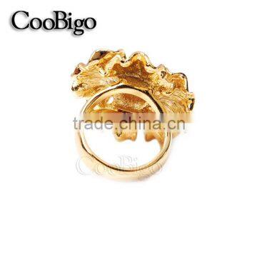 Fashion Jewelry Zinc Alloy Charming Rhinestone Flower Ring Women Party Show Gift Dresses Apparel Promotion Accessories photo-4