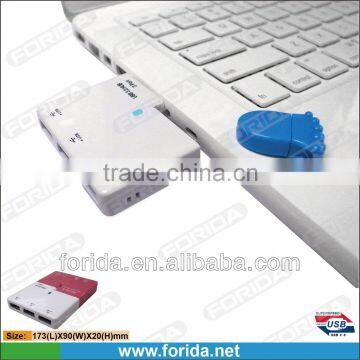3 port usb hub and memory card reader