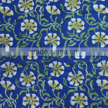 Square 150 x 150 Cms Chakri Blue Hand Block Printed Tablecloth photo-2
