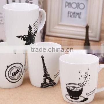 Top quality Factory Prices Logo printing blank new bone china ceramic coffee mug