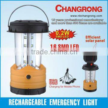 Changrong 16SMD LED Solar Camping Lantern 3W