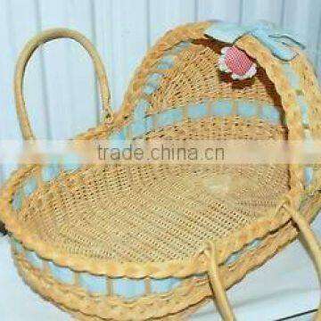 Big Wicker Baby Bed Basket Wicker Moses Basket                        
                                                Quality Choice