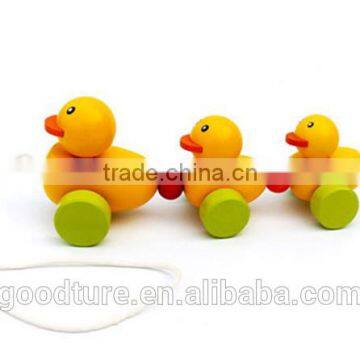 Wooden Pulling Along Little Duck Kids Toy