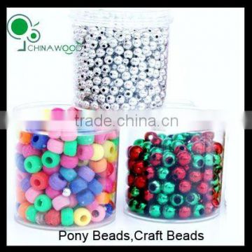 Craft Pony Beads 9mmx6mm