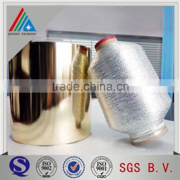 Pure Silver Gold Metallized Metallic Yarn Film