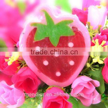 Mendior Strawberry shaped handmade soap home funny hand face soap gift whitening remove spot OEM custom brand