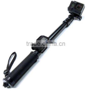 JGJ OEM Manufacture Waterproof Telescoping Pole with Remote Clip for Go Pro