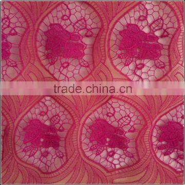 High quality wonderful design lace rose fabric lace