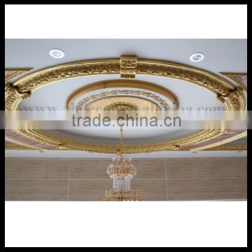 Luxury decorative hotel hall ceiling medallion nice match to light round ceiling designs