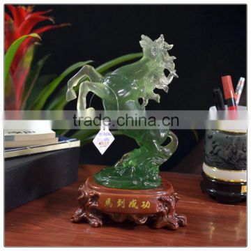 Resin Jade Chinese luckly horse ,Fengshui Horse