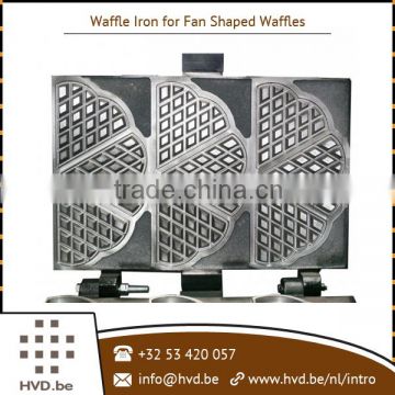 Industrial Grade Waffle Maker Machine for Unique Fan Shaped Waffles